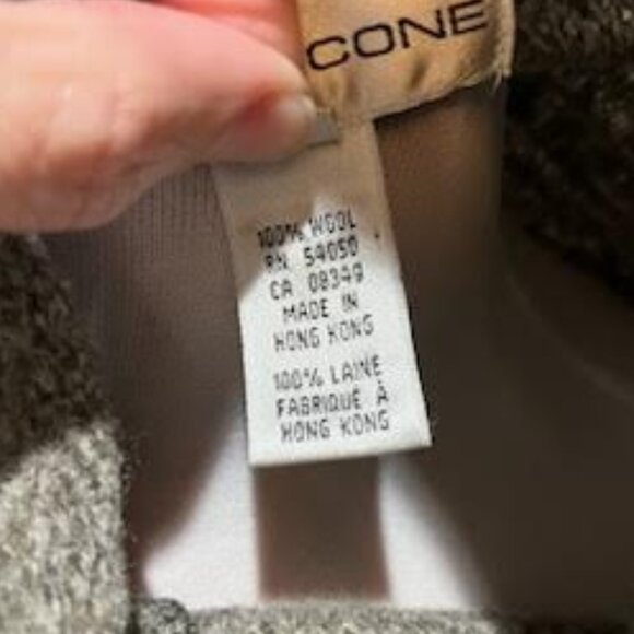 Evan Picone Wool Cardigan Sz Small Gray Long Sleeve Button Down Casual - Picture 3 of 8